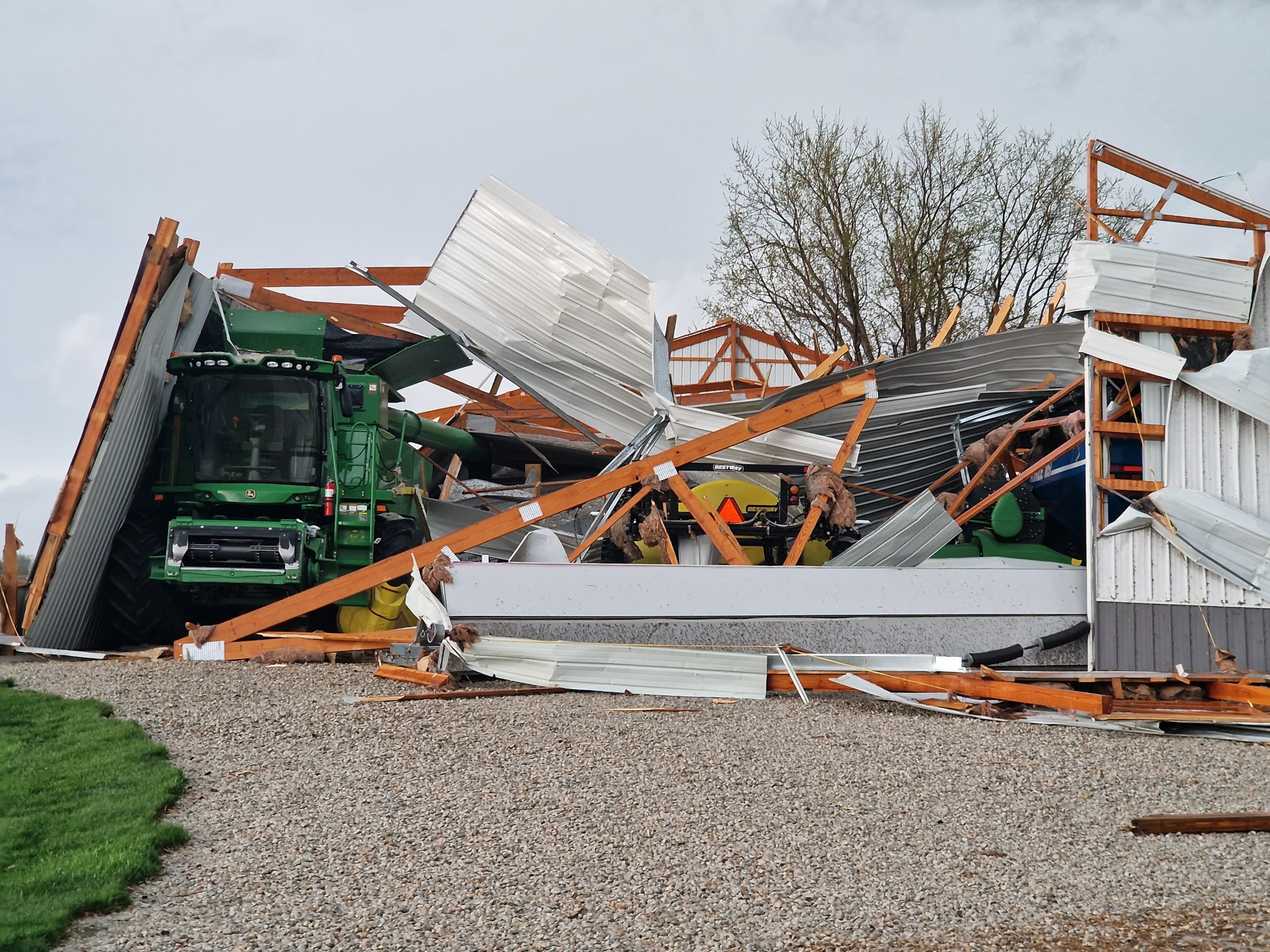 Tornado schade in Iowa. Foto: Wouter van Bernebeek