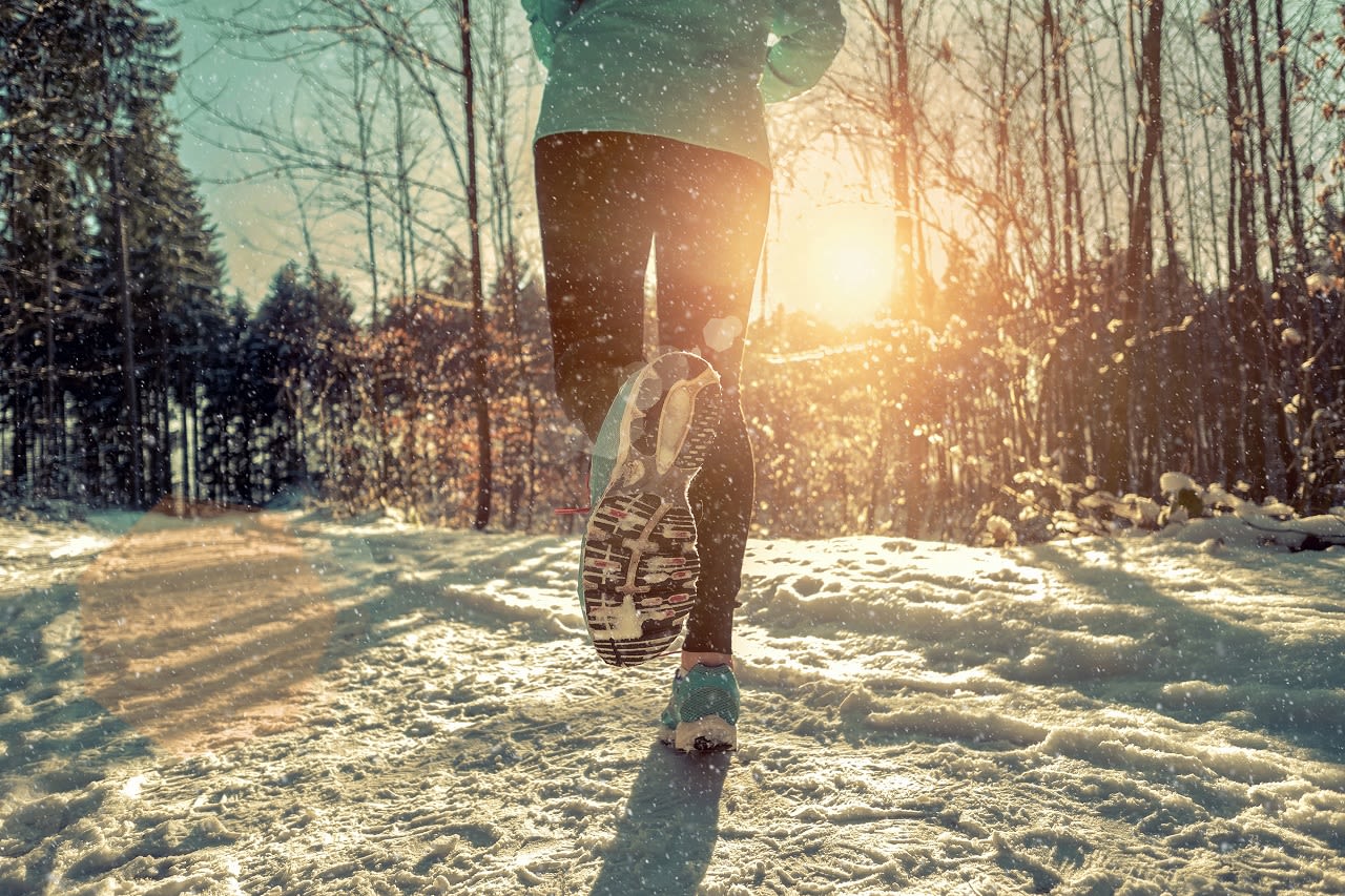 Hardlopen in de sneeuw. Foto: Adobe Stock / Andrii IURLOV