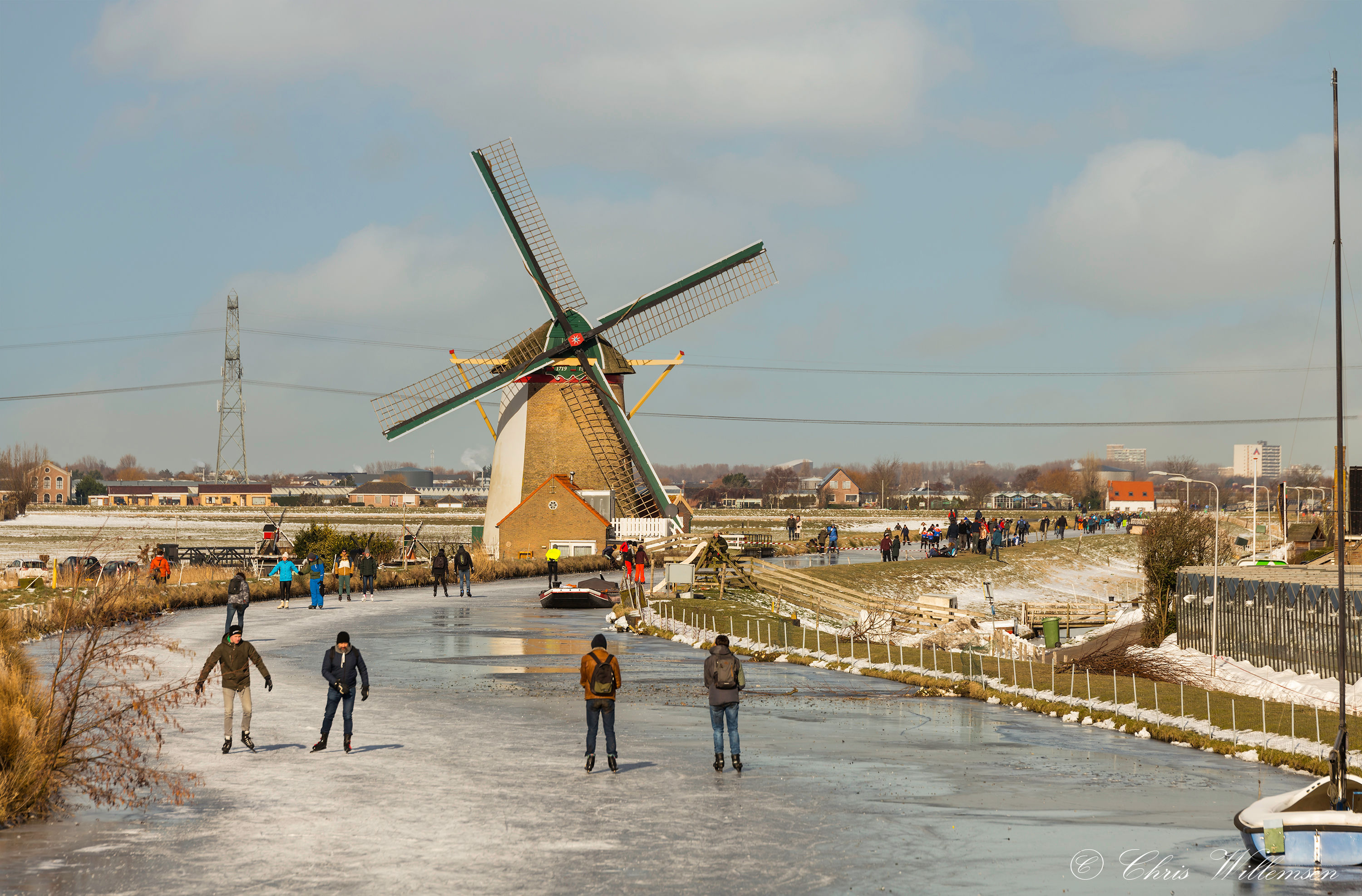 Schaatsen op natuurijs. Foto: Chris Willemsen