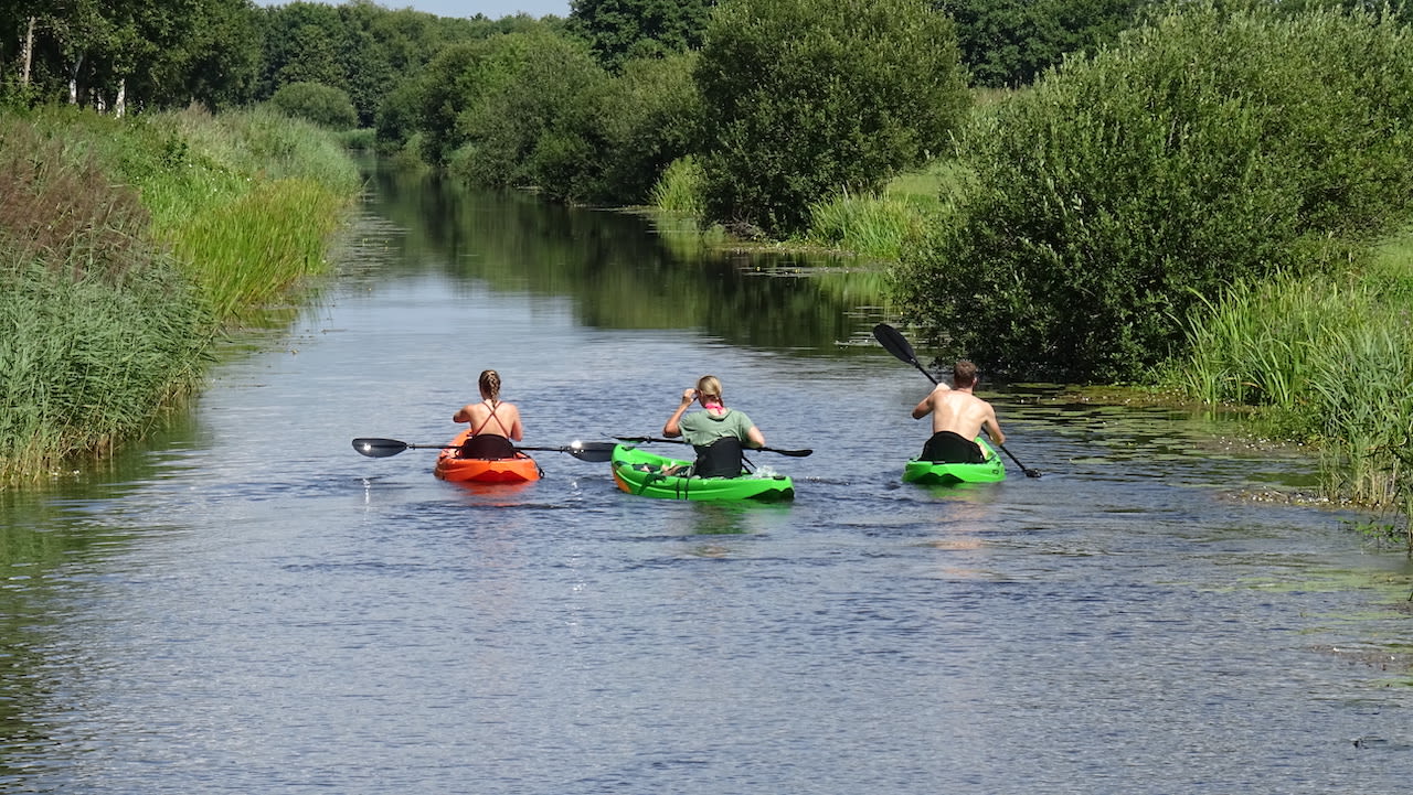 Verkoeling zoeken op het water tijdens warme zomerdagen. Foto: Albert Thibaudier.