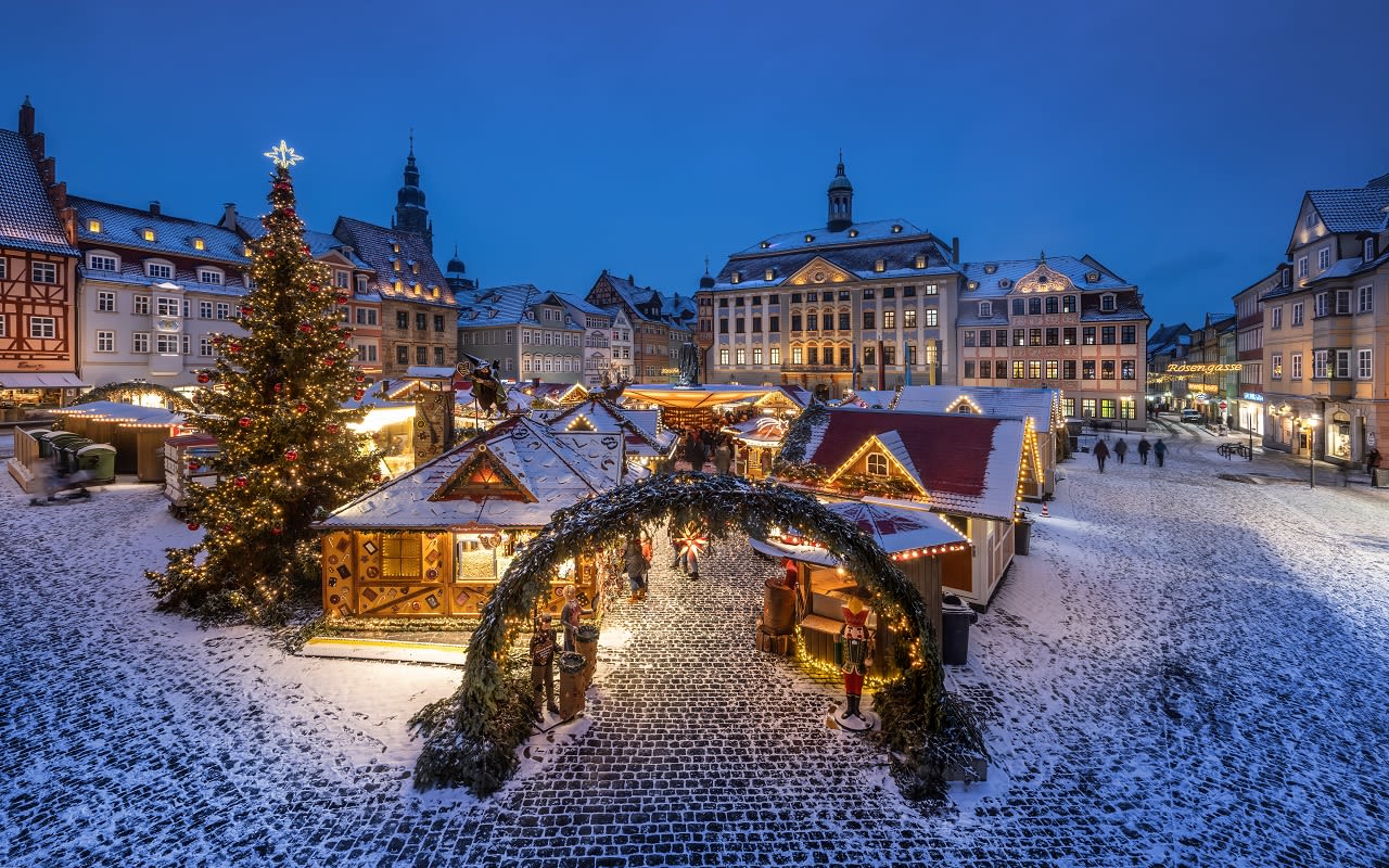 Kerst in het Duitse Coburg. Foto: Adobe Stock / Michael v Aichberger