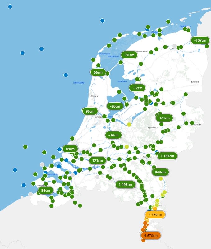 Hoogwater Maas