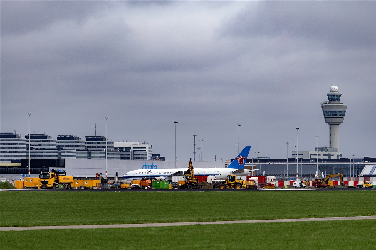 Vluchten Schiphol geannuleerd. Foto: ANP / Ramon van Flymen.