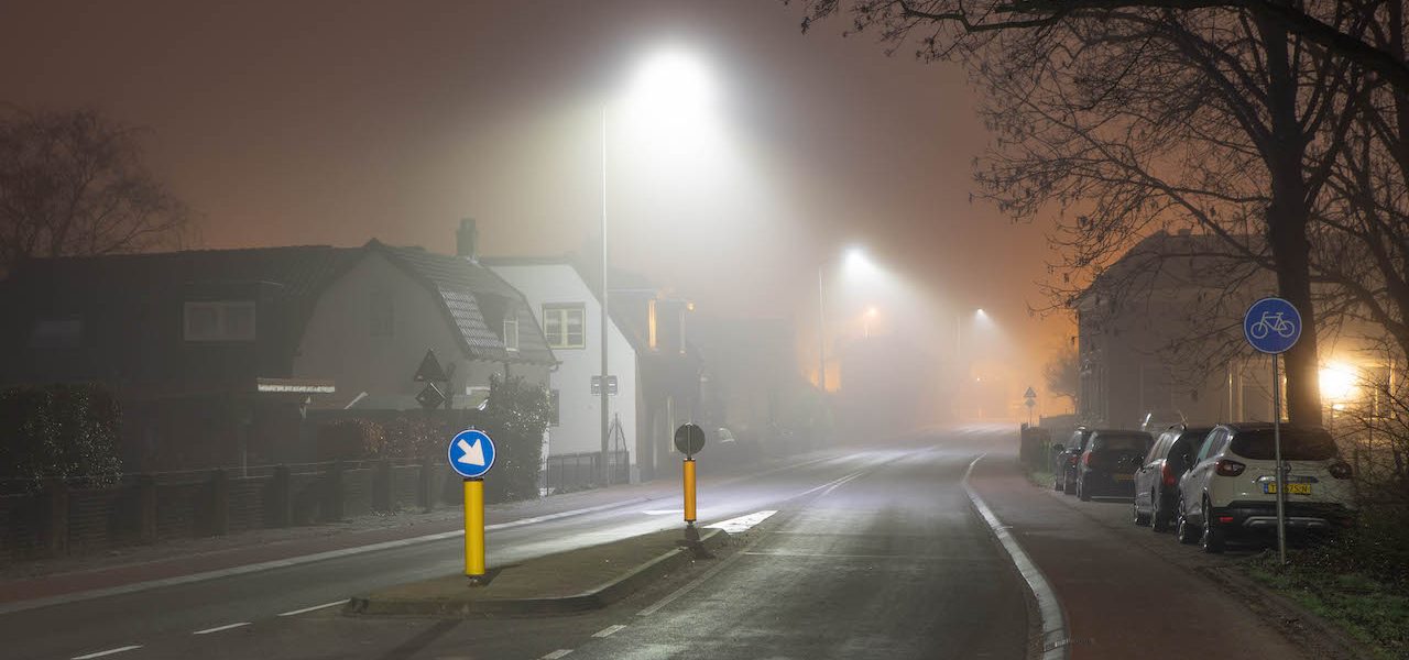 In vrijwel het hele land dichte mist