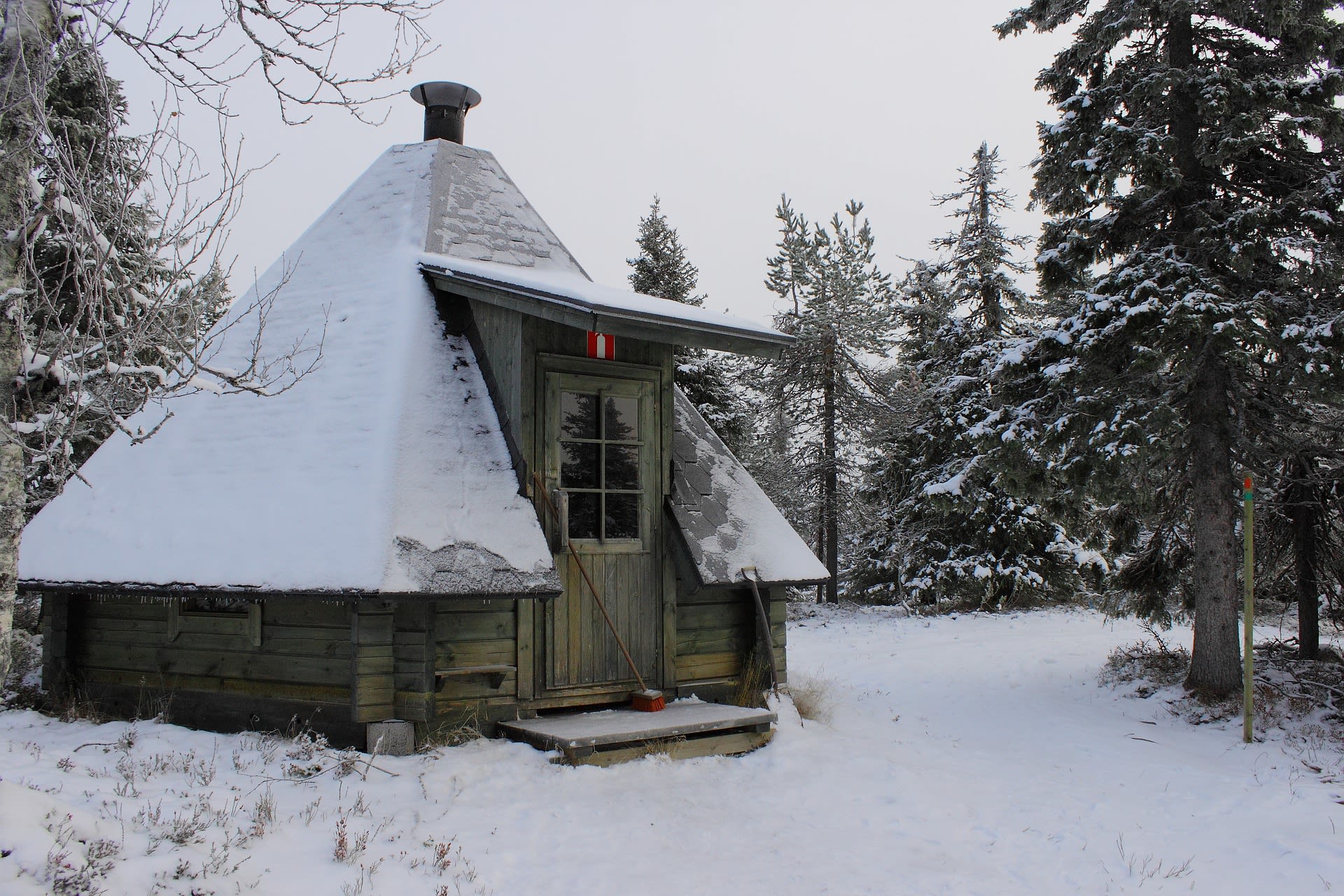 Laplands huisje. Foto: Pixabay.