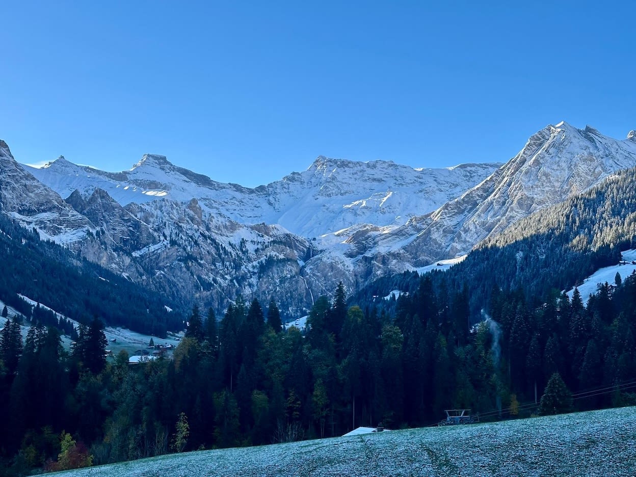 Herfstsneeuw in de Alpen. Foto: Marian Schreppers.