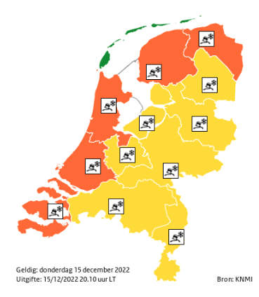 KNMI code oranje 15-12