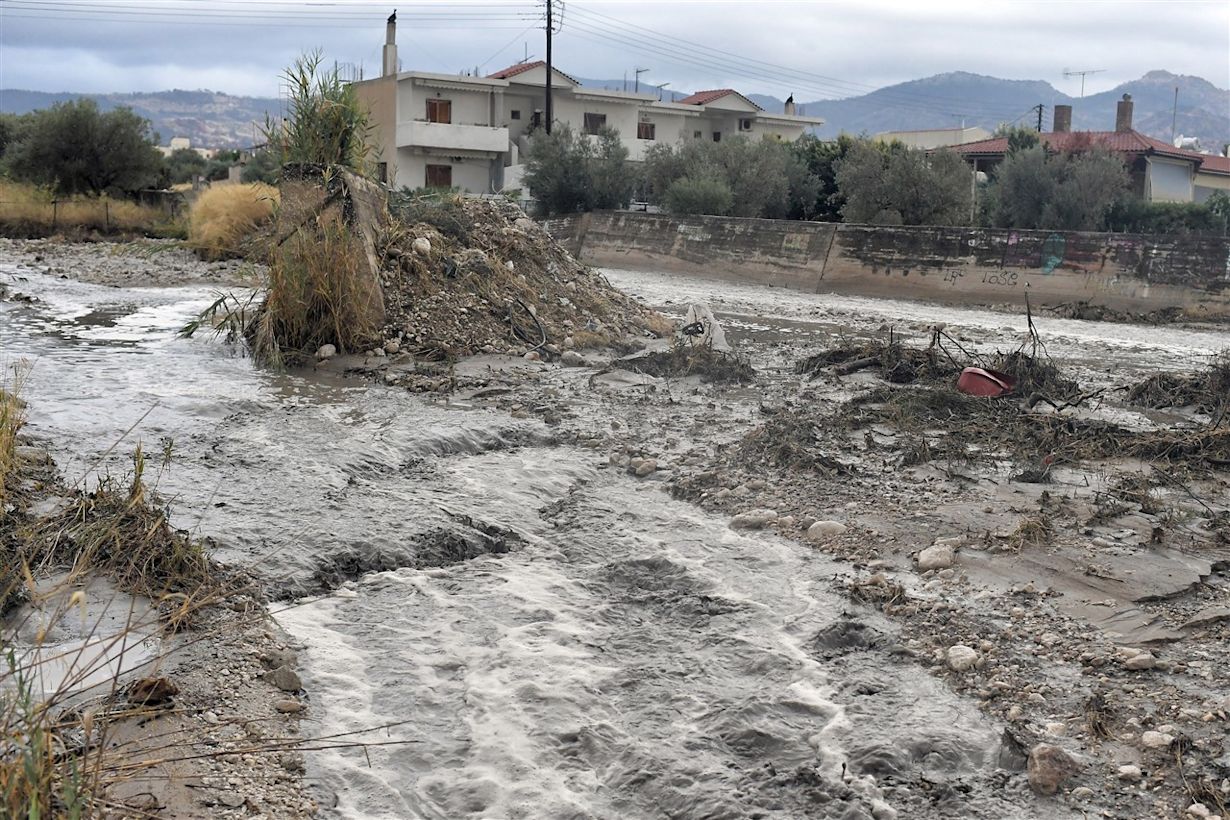 Griekenland overstromingen (archief). Foto: ANP / EPA / Vassilis Psomas