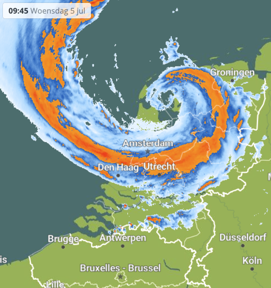 radarbeeld 9:45 uur