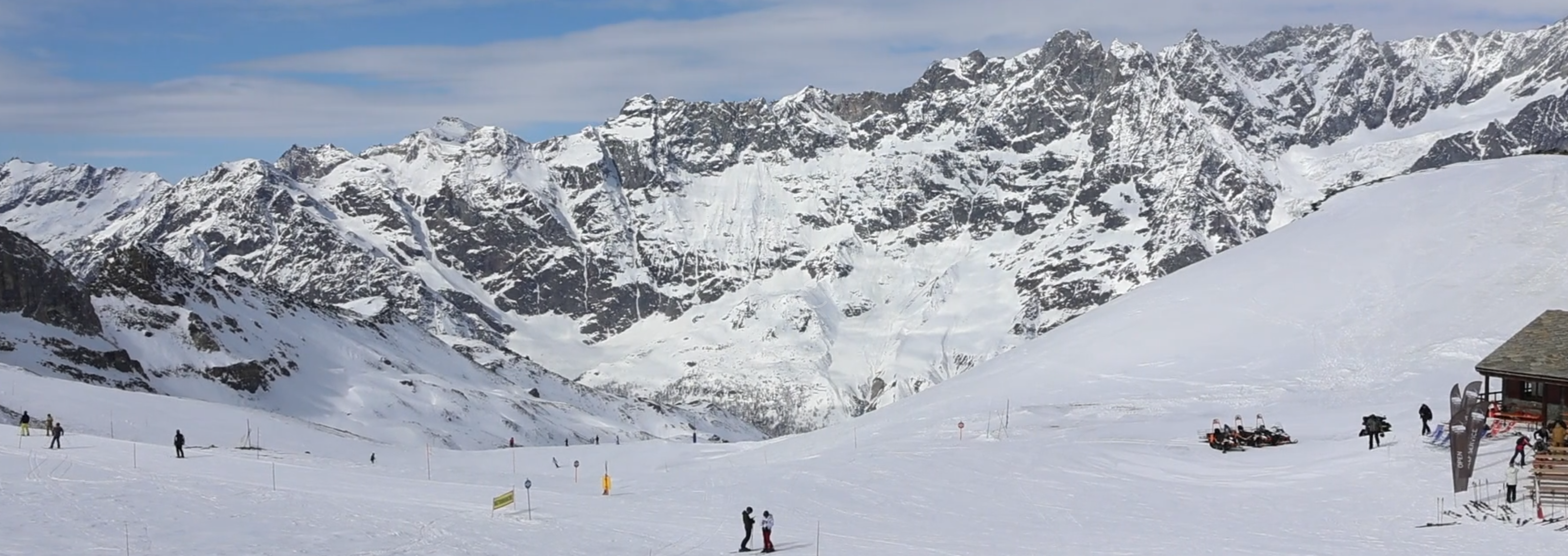 Fraaie omstandigheden in Cervinia op 9 maart 2026. Bron: Feratel