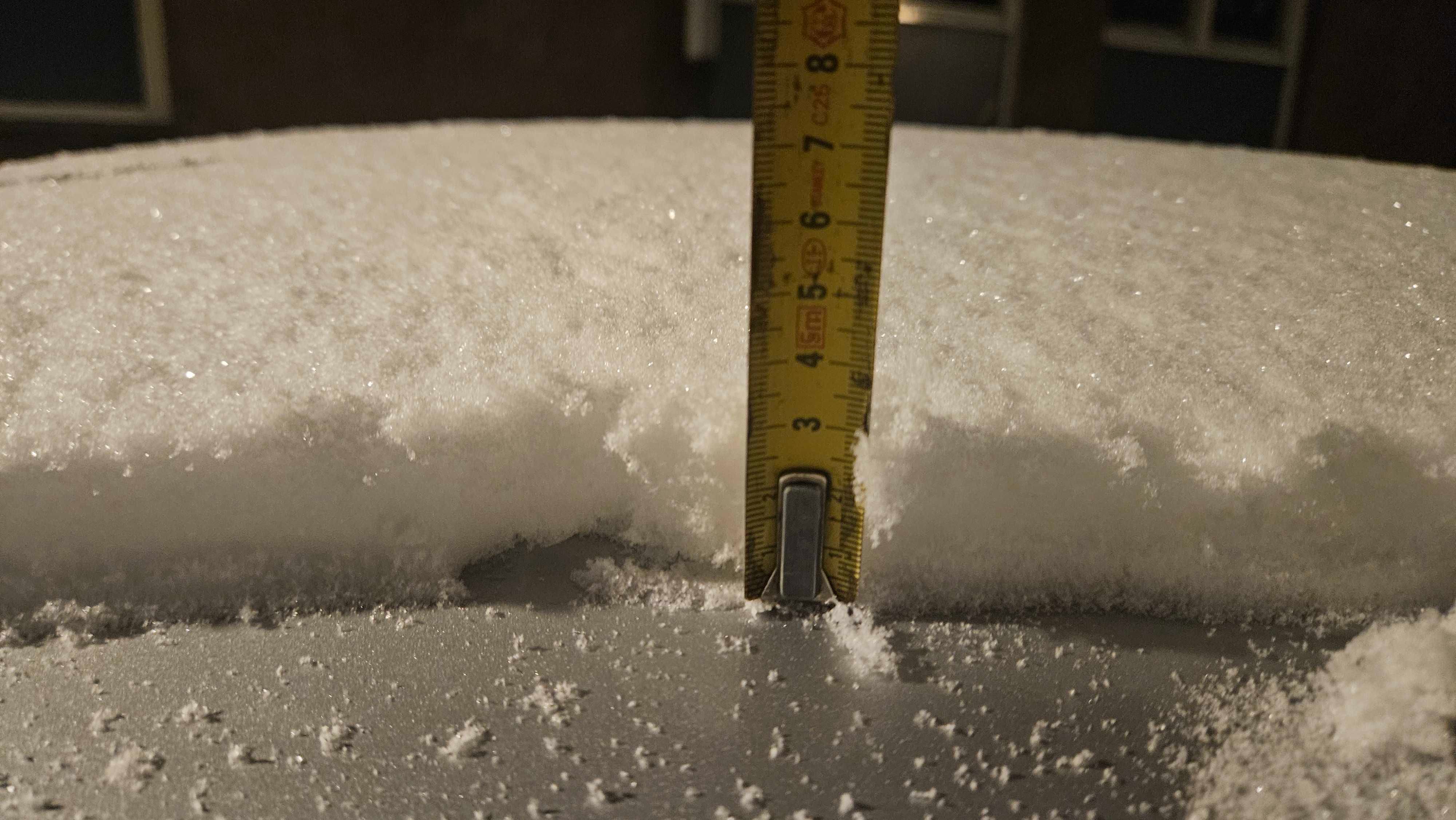 3 cm sneeuw in Amsterdam. Foto: Matthijs van der Linden