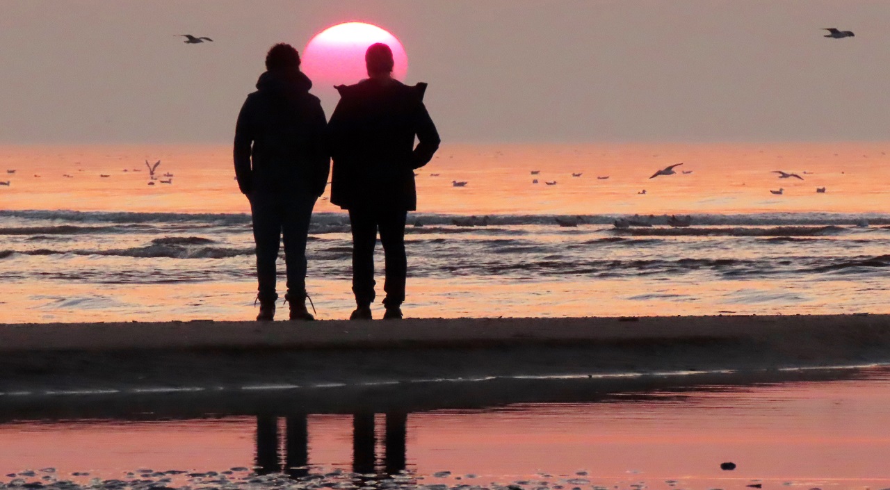 Valentijnsdag op het strand. Foto: Gieny Westra