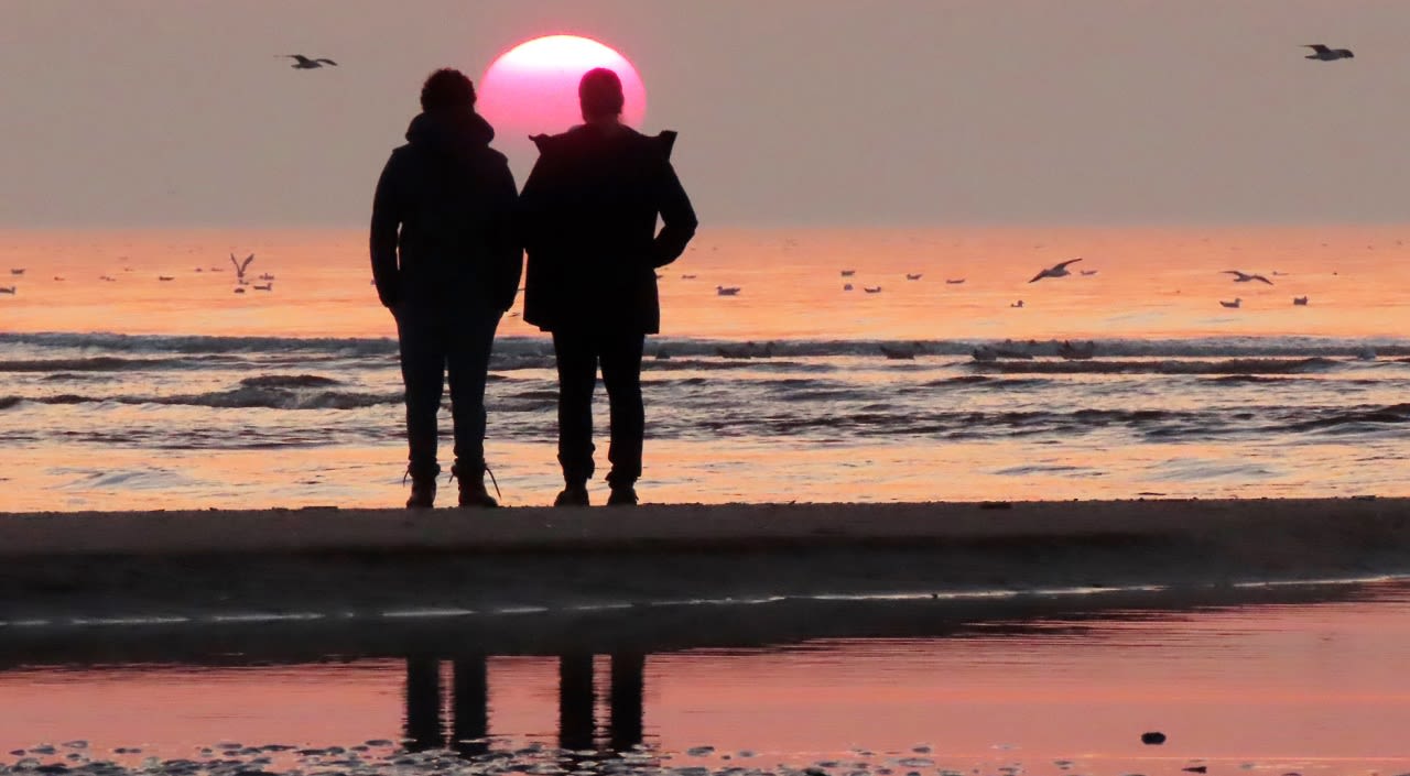 Valentijnsdag op het strand. Foto: Gieny Westra