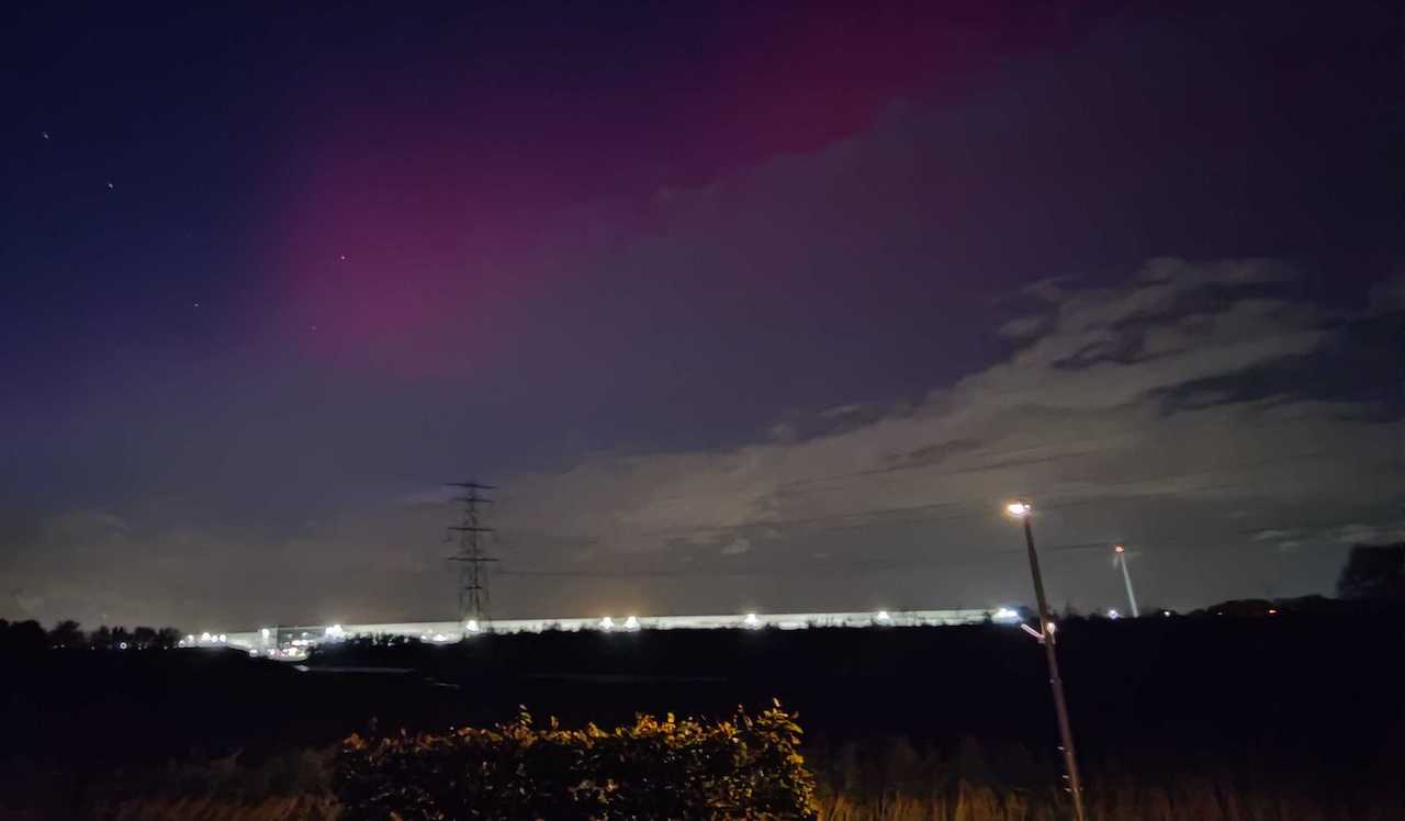 Noorderlicht in Oosterhout (Gelderland). Foto: Wilfred Janssen