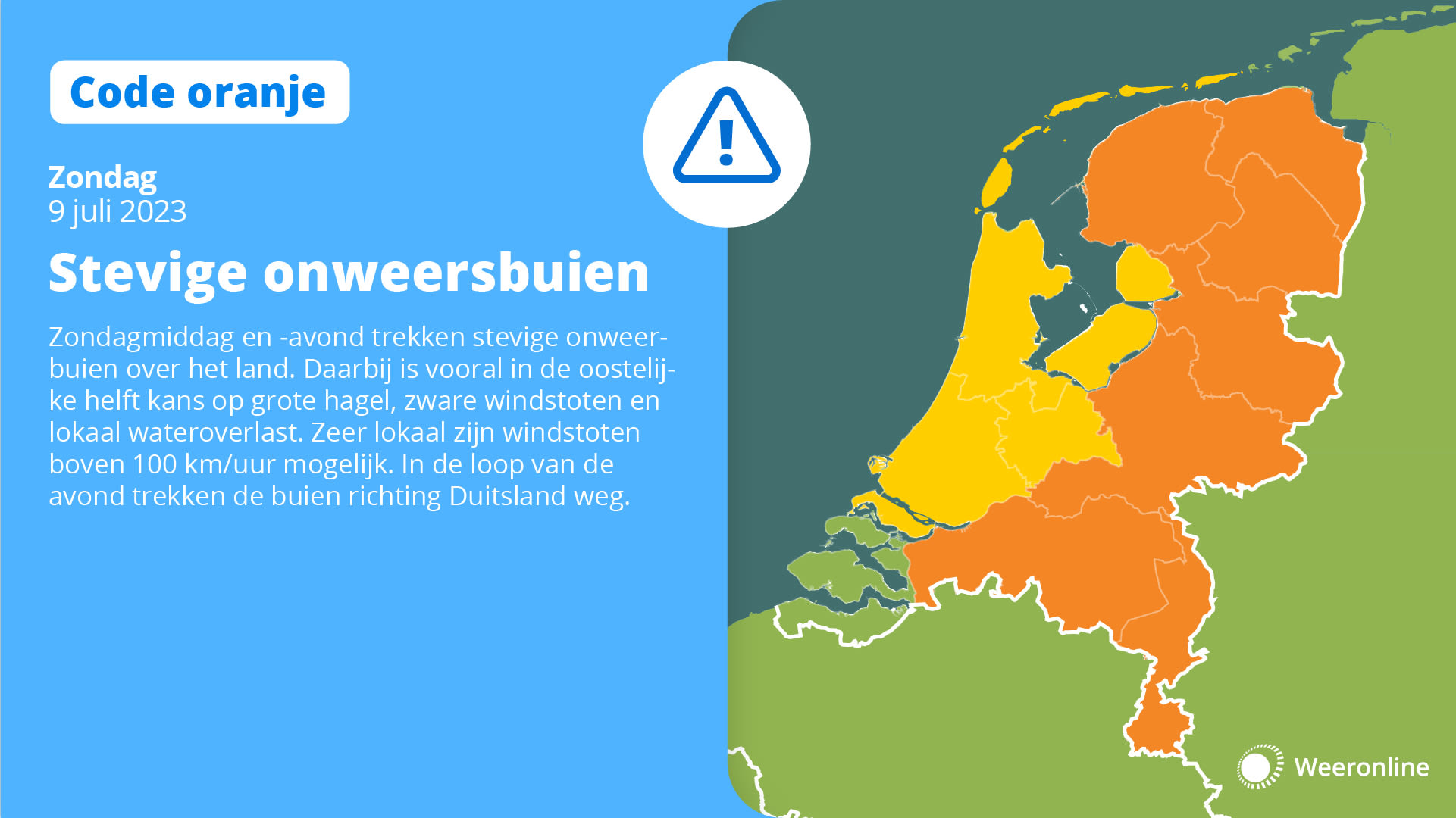 Ook code oranje in Friesland