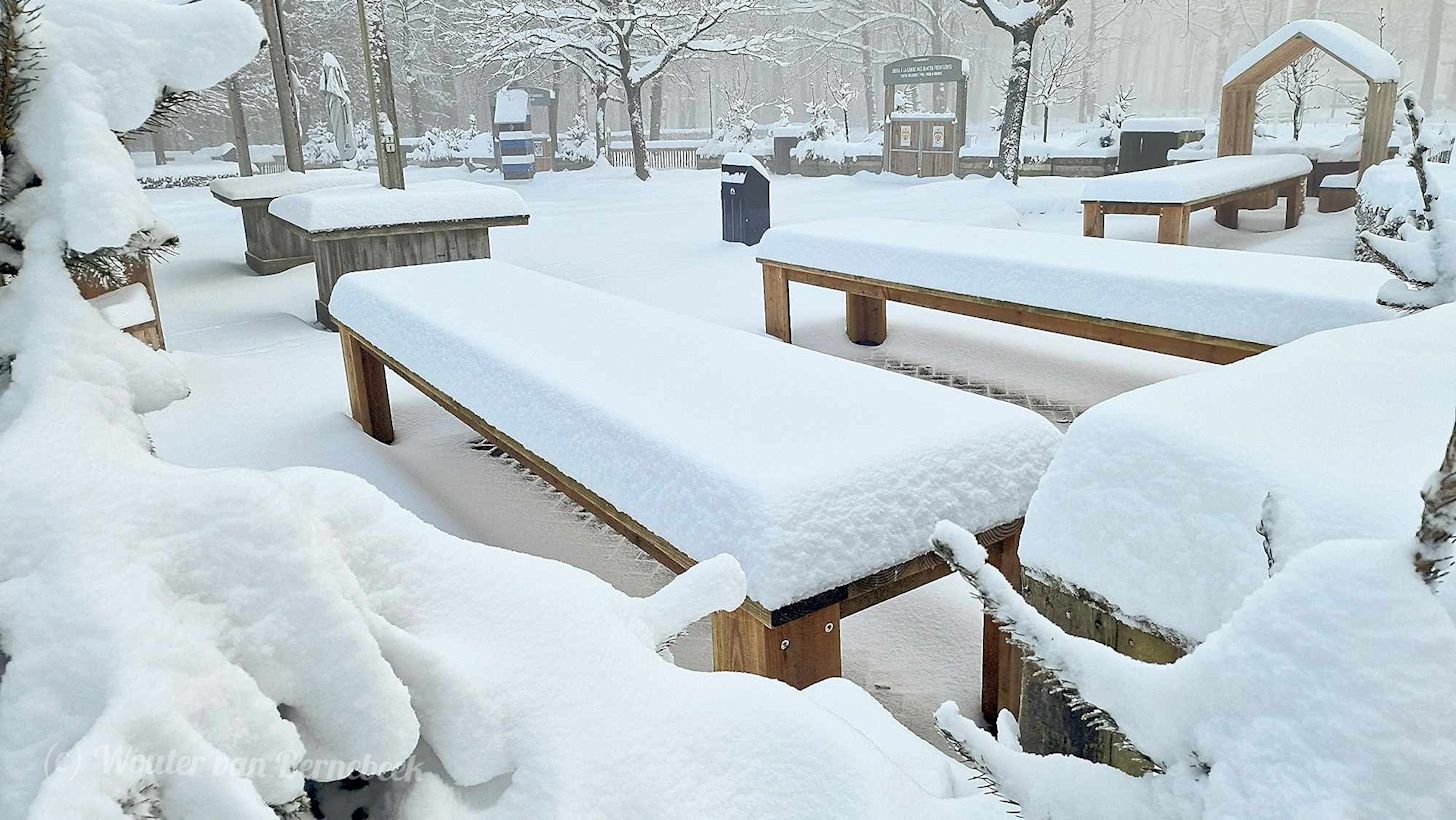 In Vaals lag op donderdagochtend 18 januari een pak van bijna 30 centimeter!. Foto: Wouter van Bernebeek