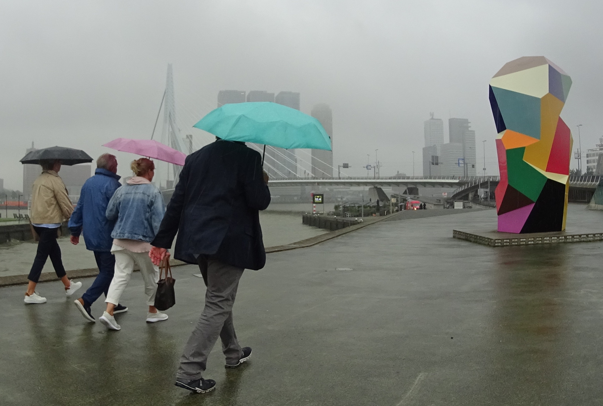 Regen en kou in Rotterdam
