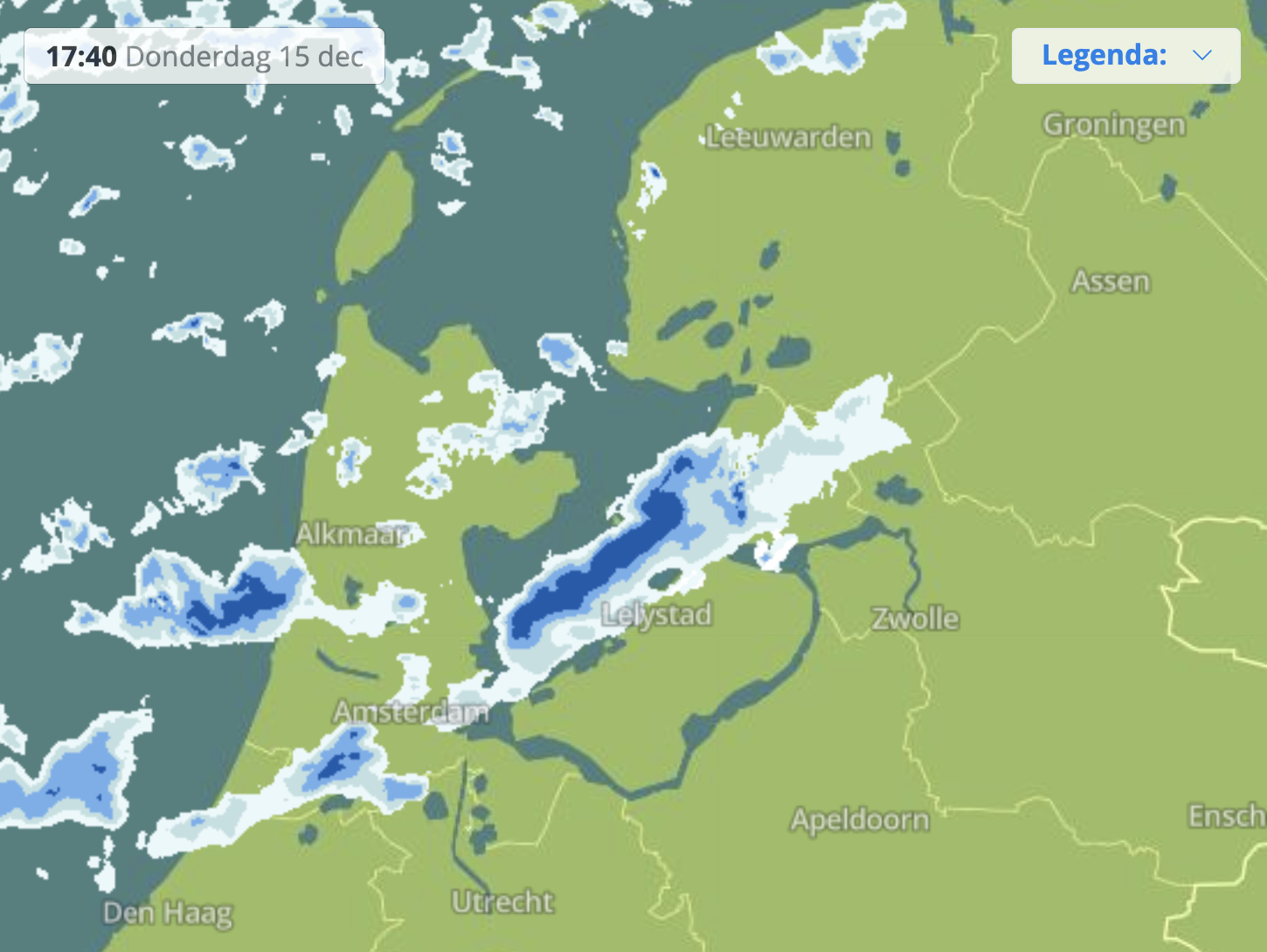 Radarbeeld 17:40 15 december