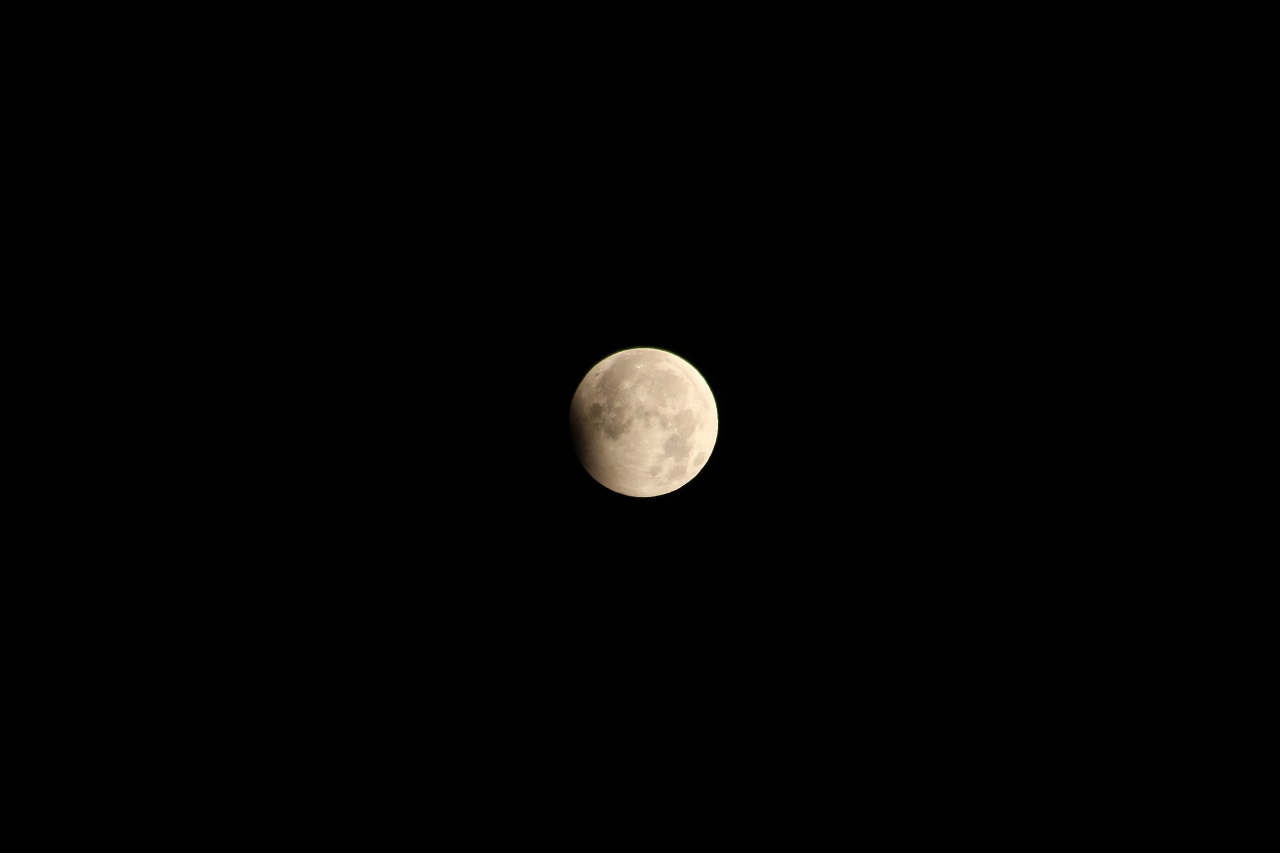 Volgende week wordt er een hapje uit de maan genomen. Foto: Adobe Stock / blue moon dragon