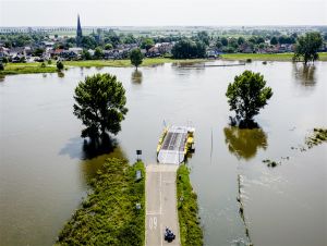 Ondergelopen uiterwaarden verwacht door zware regenval in Duitsland