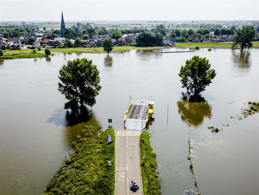 Later deze week komen de uiterwaarden weer vol te staan. Foto: ANP / Sem van der Wal