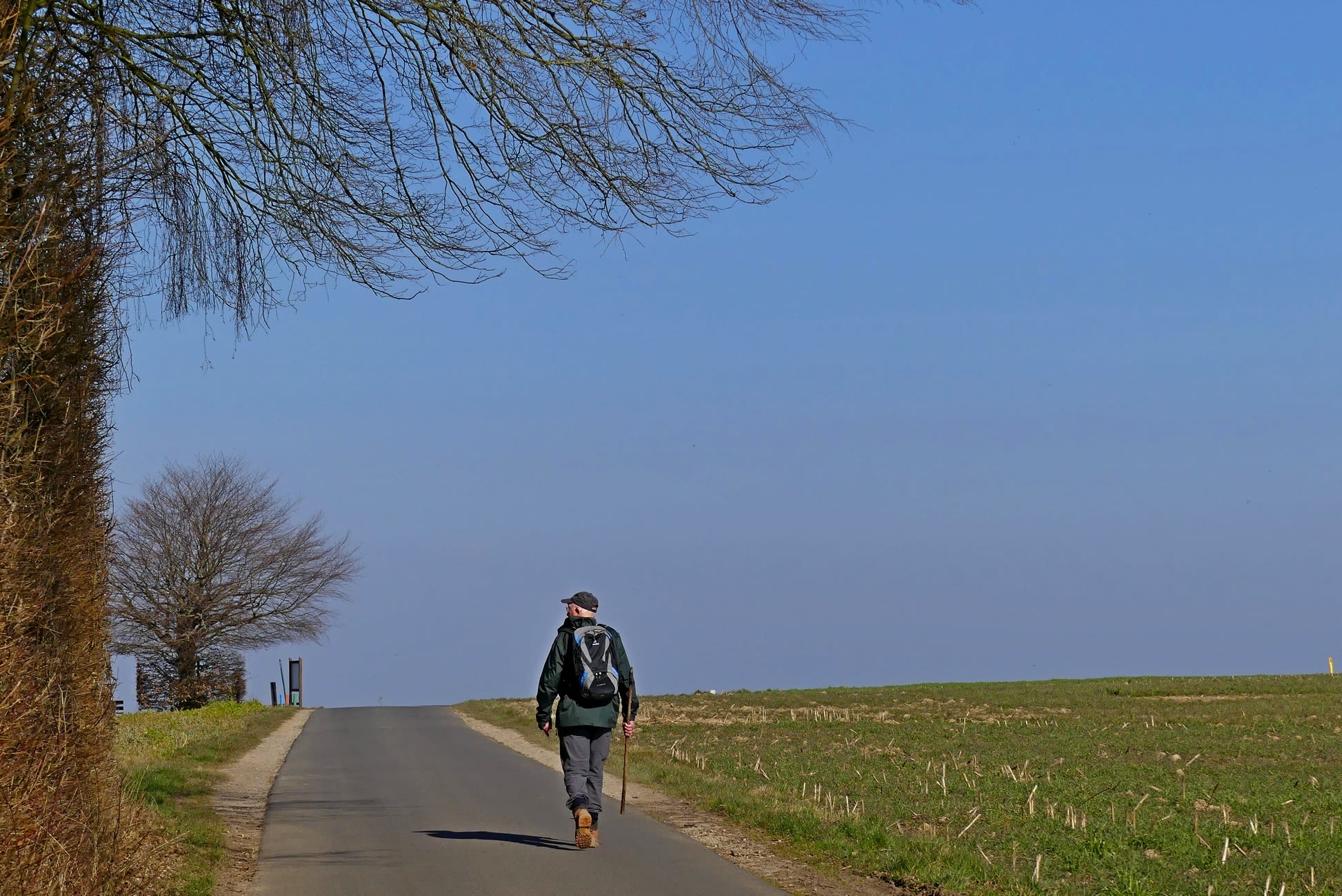 Het is ideaal weer voor een wandeling, zoals hier in de heuvels van Zuid-Limburg. Foto: Marina Nefkens