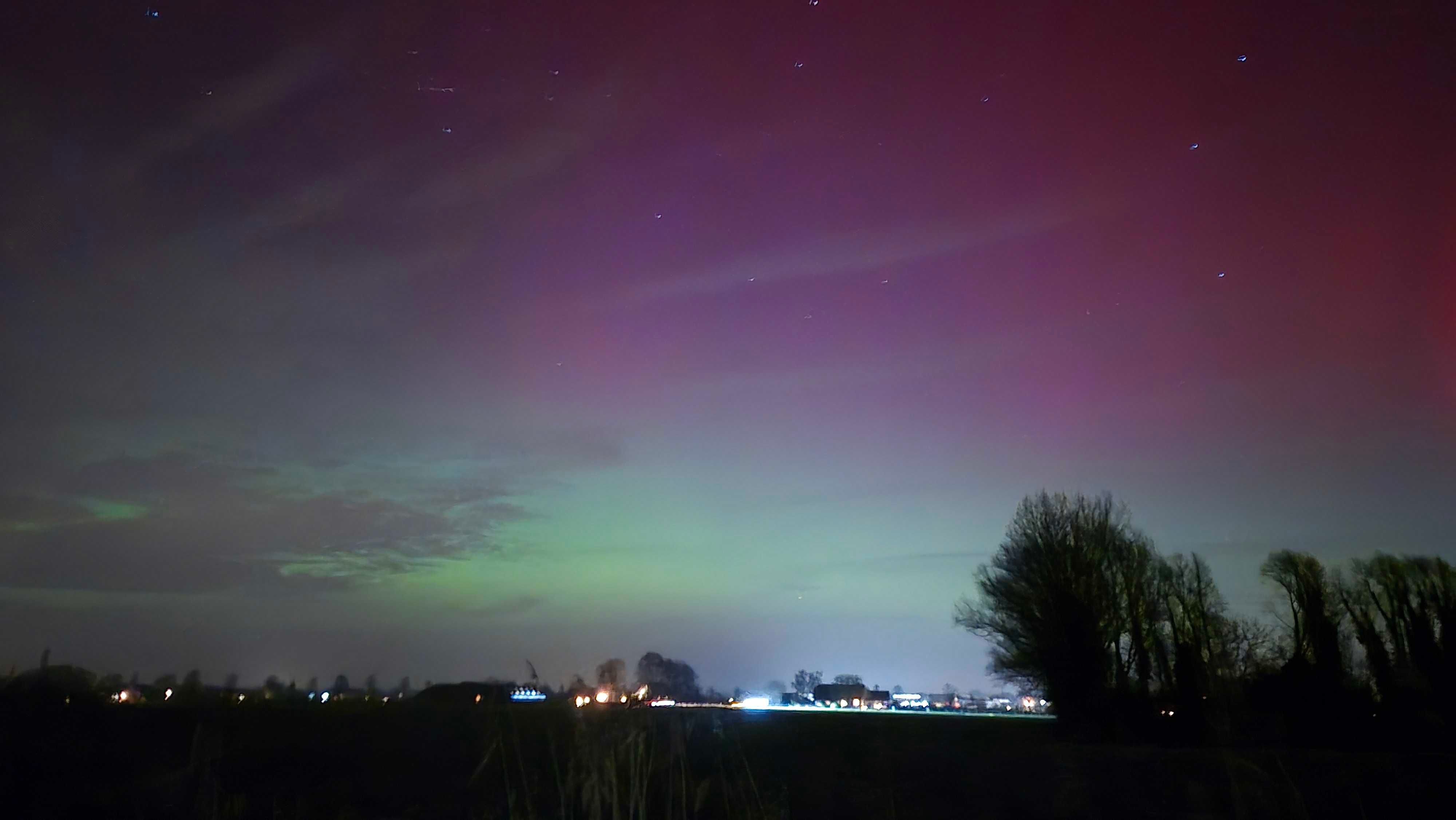 Noorderlicht bij Beek - Montferland. Foto: Jelmer Nas.