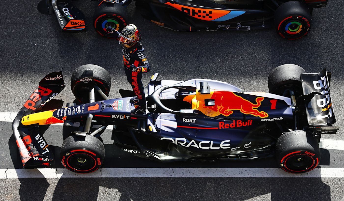 Gaat Max Verstappen voor zijn 18e winst? Foto: Redbullcontentpool / Mark Thompson/ Getty Images