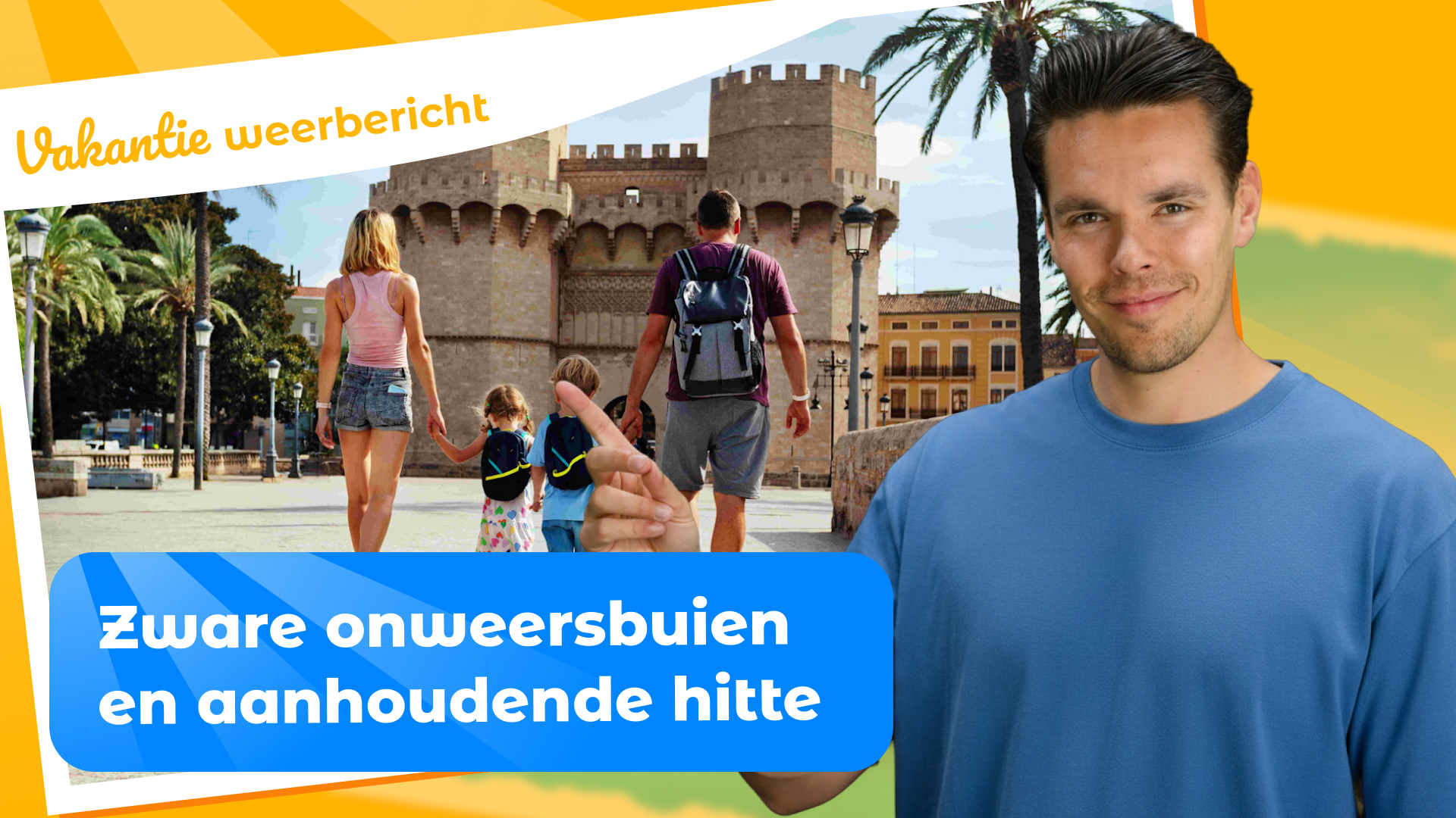 Vakantieweer Europa: veel zon, regionaal stevige onweersbuien 