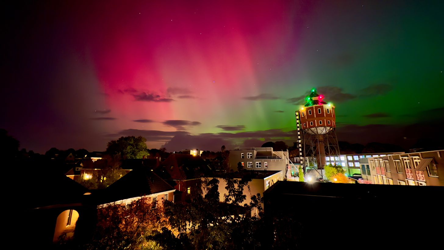 Noorderlicht boven Groningen (Erik Weistra-van der Meer)