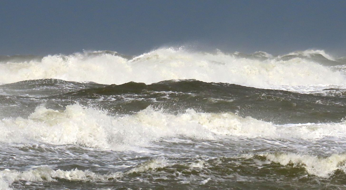 Hoge golven in Katwijk aan Zee, foto: Gieny Westra
