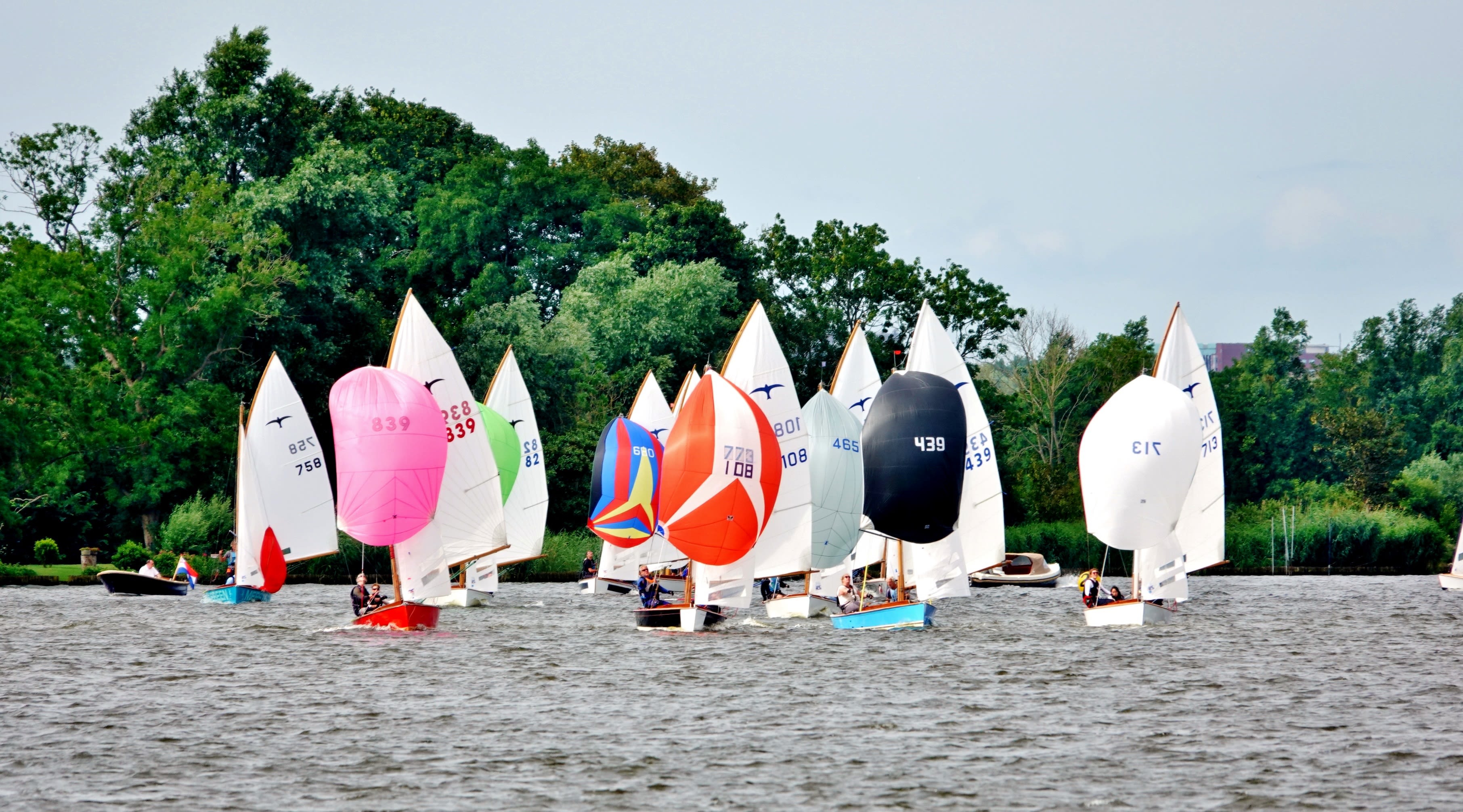 Zeilbootjes op de Kagerplassen. Foto: Ton Wesselius