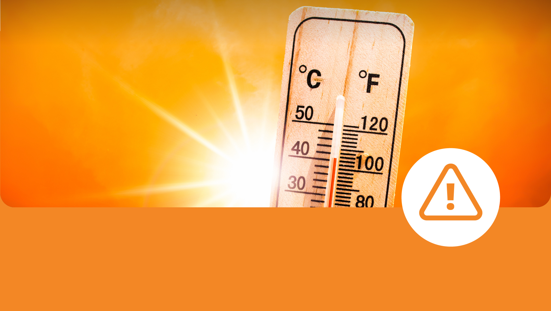 Dinsdag code oranje vanwege extreme hitte