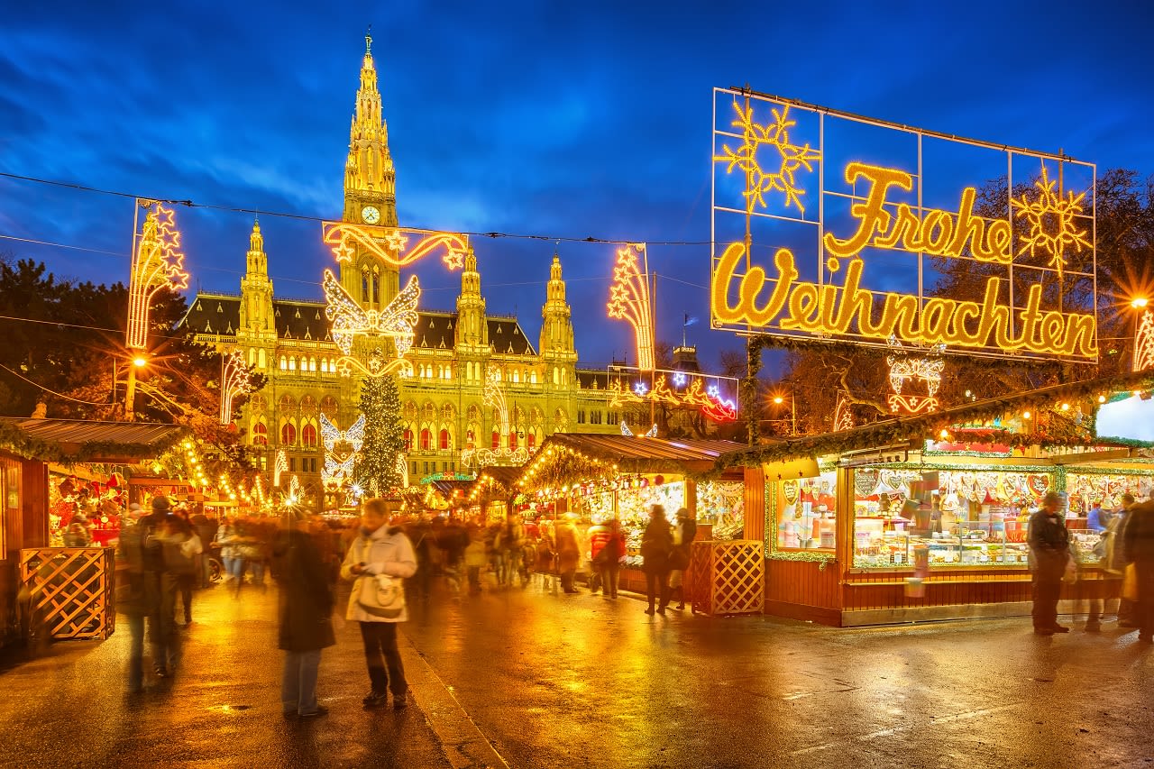 Kerstmarkt in Wenen. Foto: Adobe Stock / sborisov