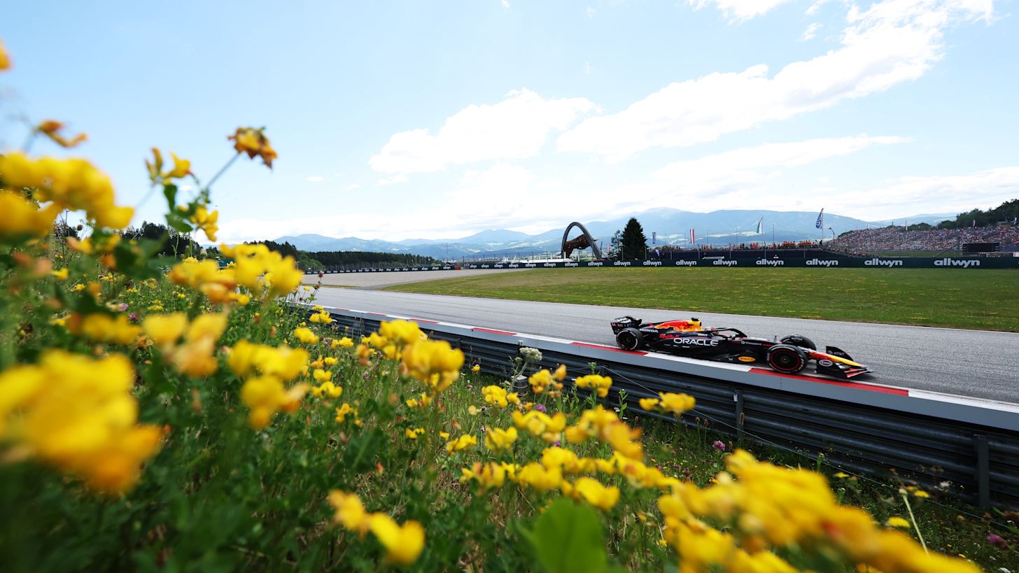 Max Verstappen tijdens de vrije training op de Red Bull Ring. Foto: Getty Images / Red Bull Content Pool.