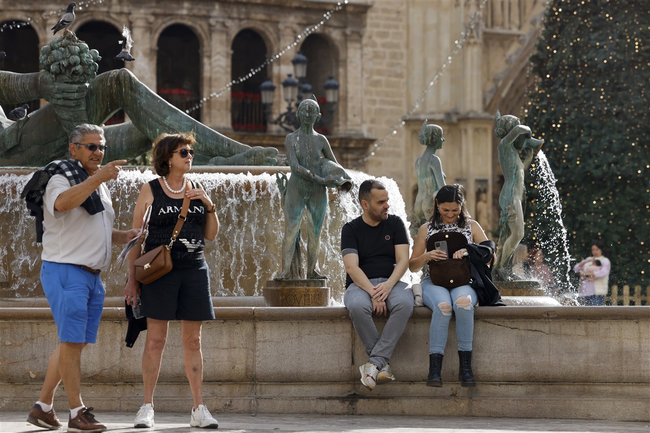 Abnormaal zomerse temperaturen in Spanje 