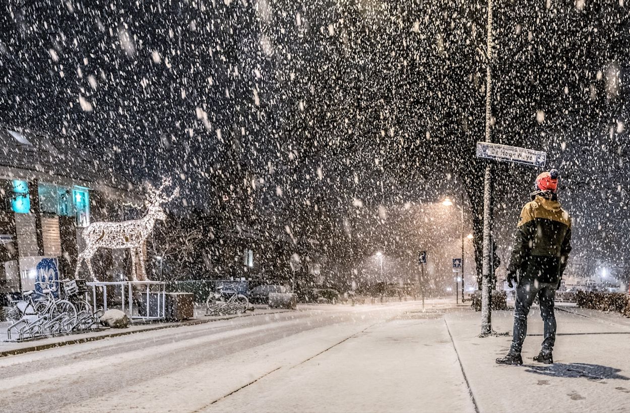 Sneeuw in Beekbergen. Foto: Wouter van Bernebeek