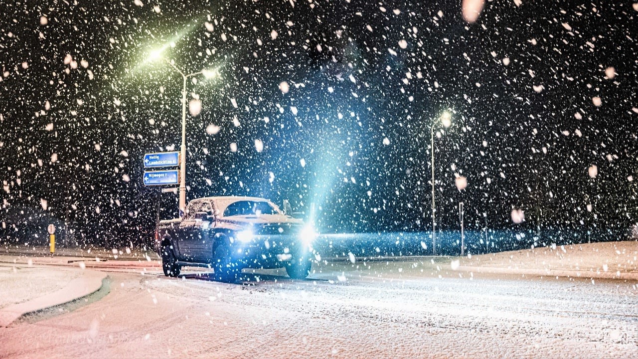 Sneeuwval in Groesbeek. Foto: Wouter van Bernebeek