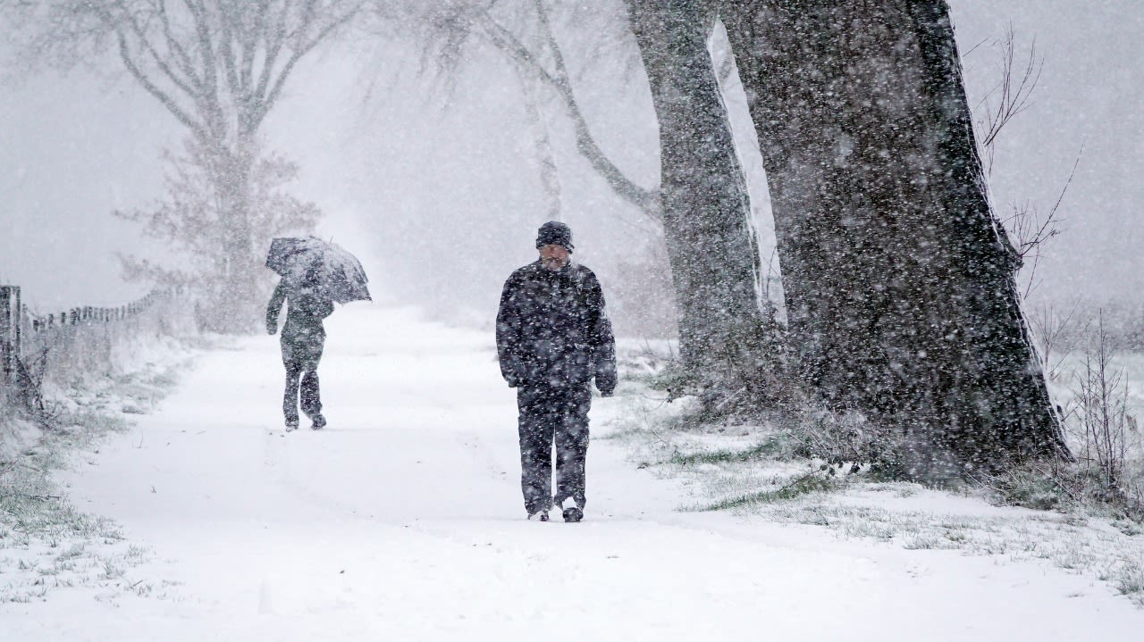 Zondagmiddag gaat het sneeuwen. Foto: Ben Saanen