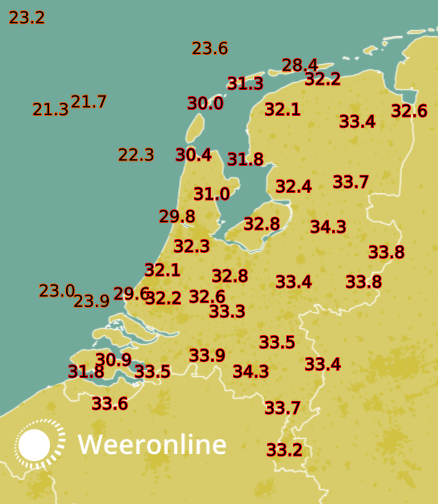 Maximumtemperatuur-27-augustus-2019