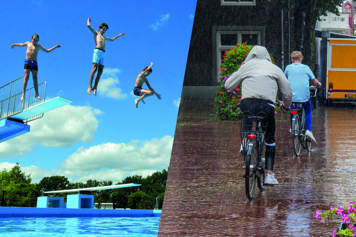 Zomerweer en buien. Foto's: Paul Hermans en Jos Hebben.