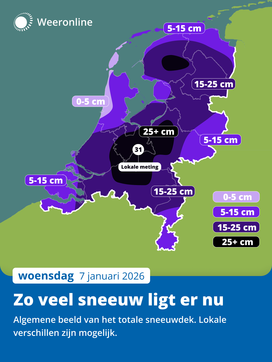 Sneeuwkaart 7 januari