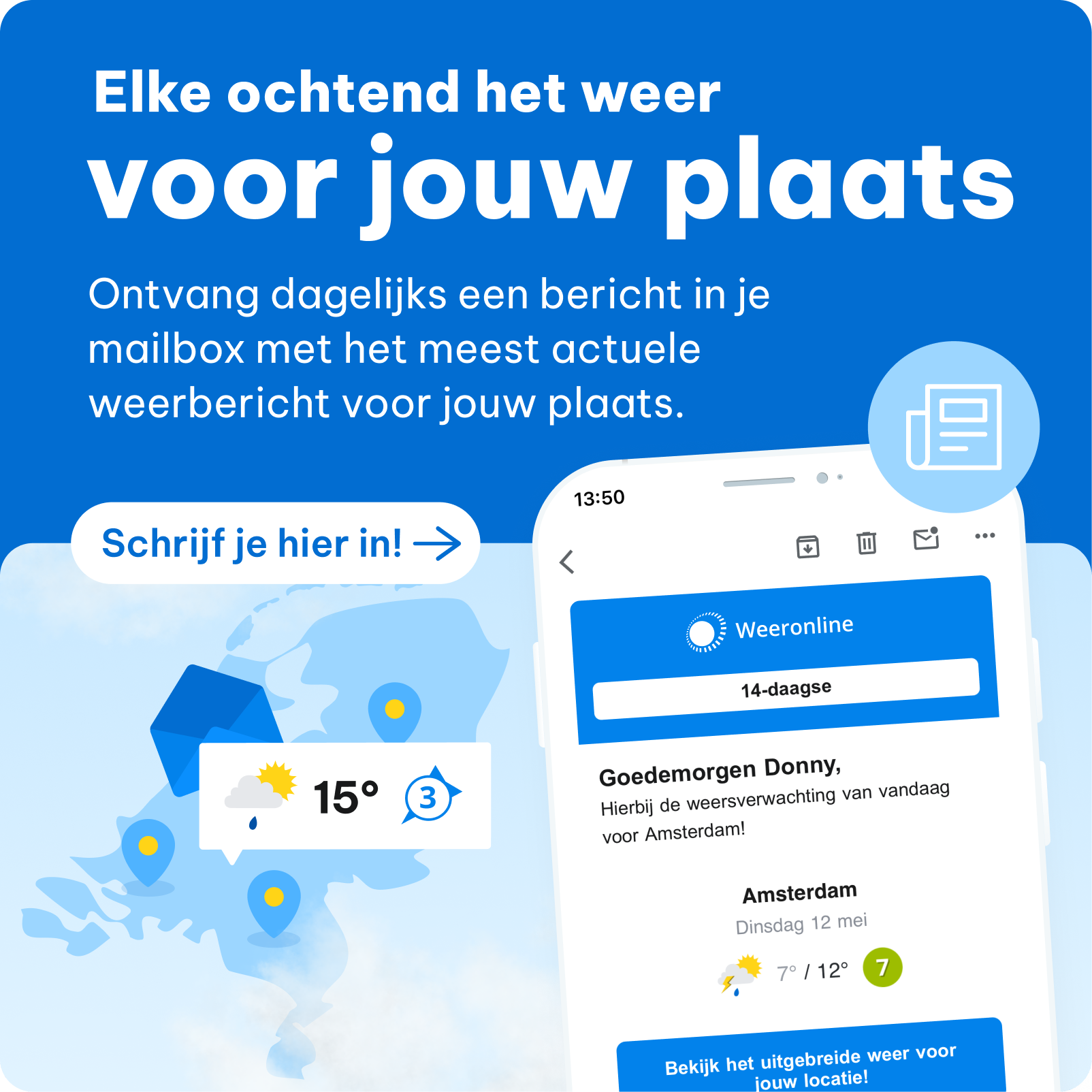 Nieuwsbrief banner dagelijks weer