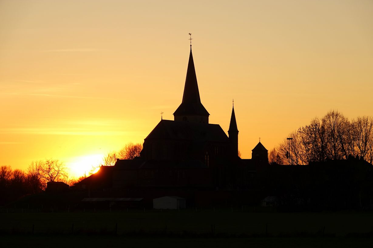 Schitterende zonsondergang in Kessenich. Foto: Ben Saanen