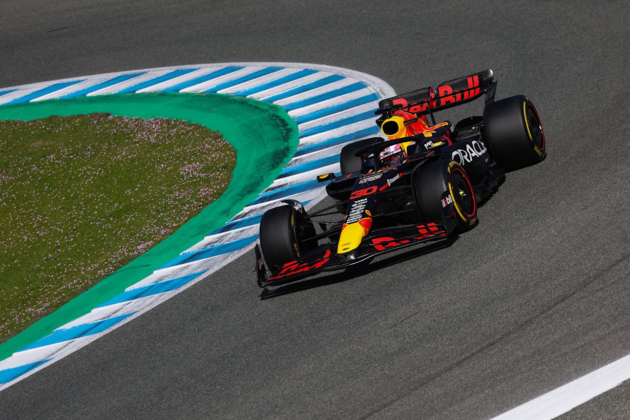 Liam Lawson op het circuit van Jerez in Spanje. Foto: Getty Images / Red Bull Content Pool