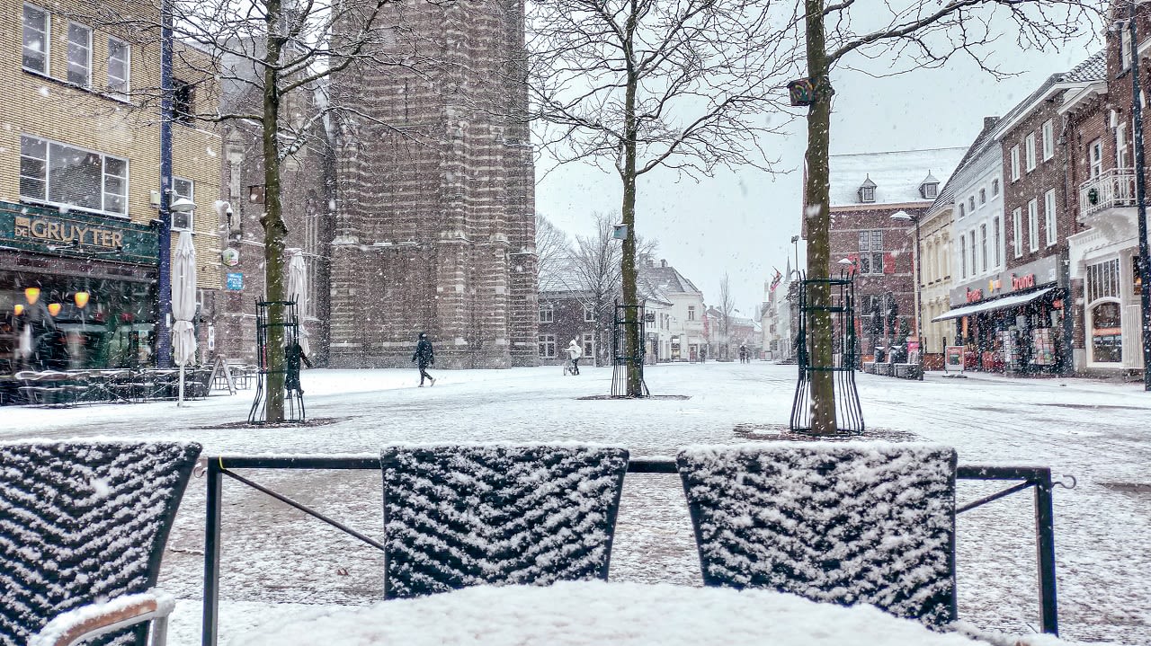 De kans op winterse buien is deze week groot. Foto: Jos Hebben
