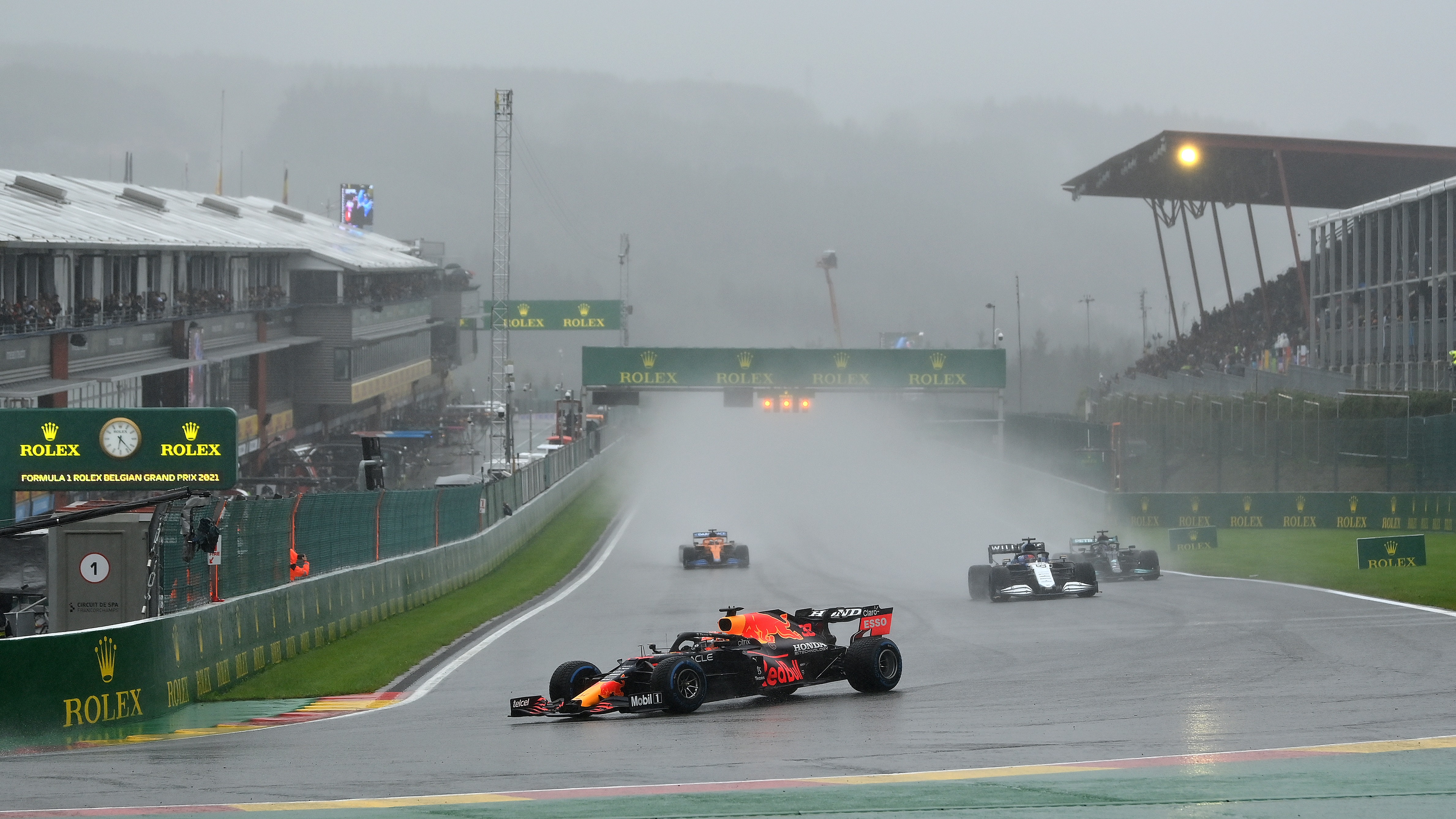 Vorig jaar verliep de Grand Prix van België ronduit nat. Foto: Dan Mullan / Getty Images via redbullcontentpool.com
