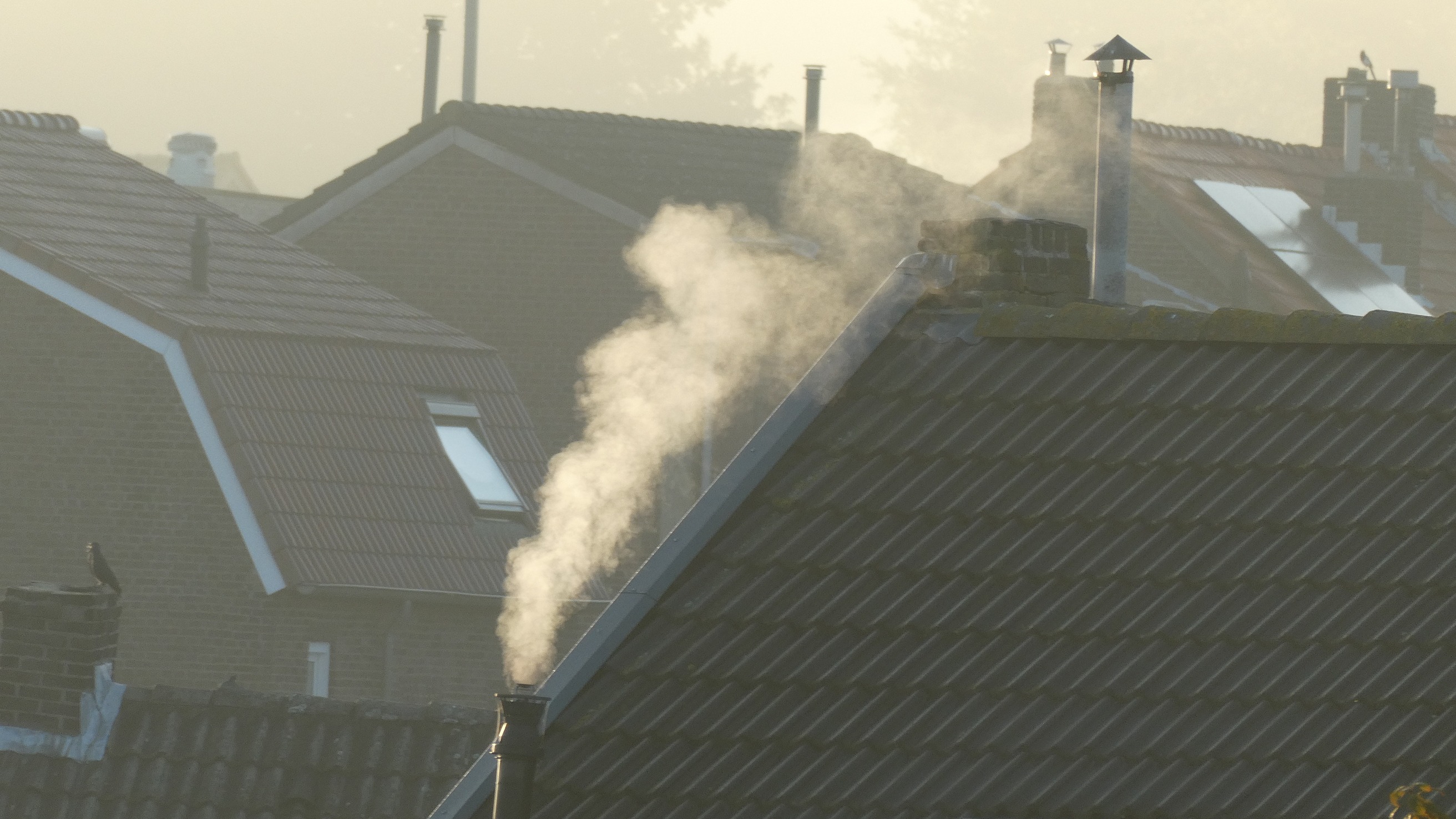 Kachel aan tijdens koud herfstweer. Foto: Elly Theunissen