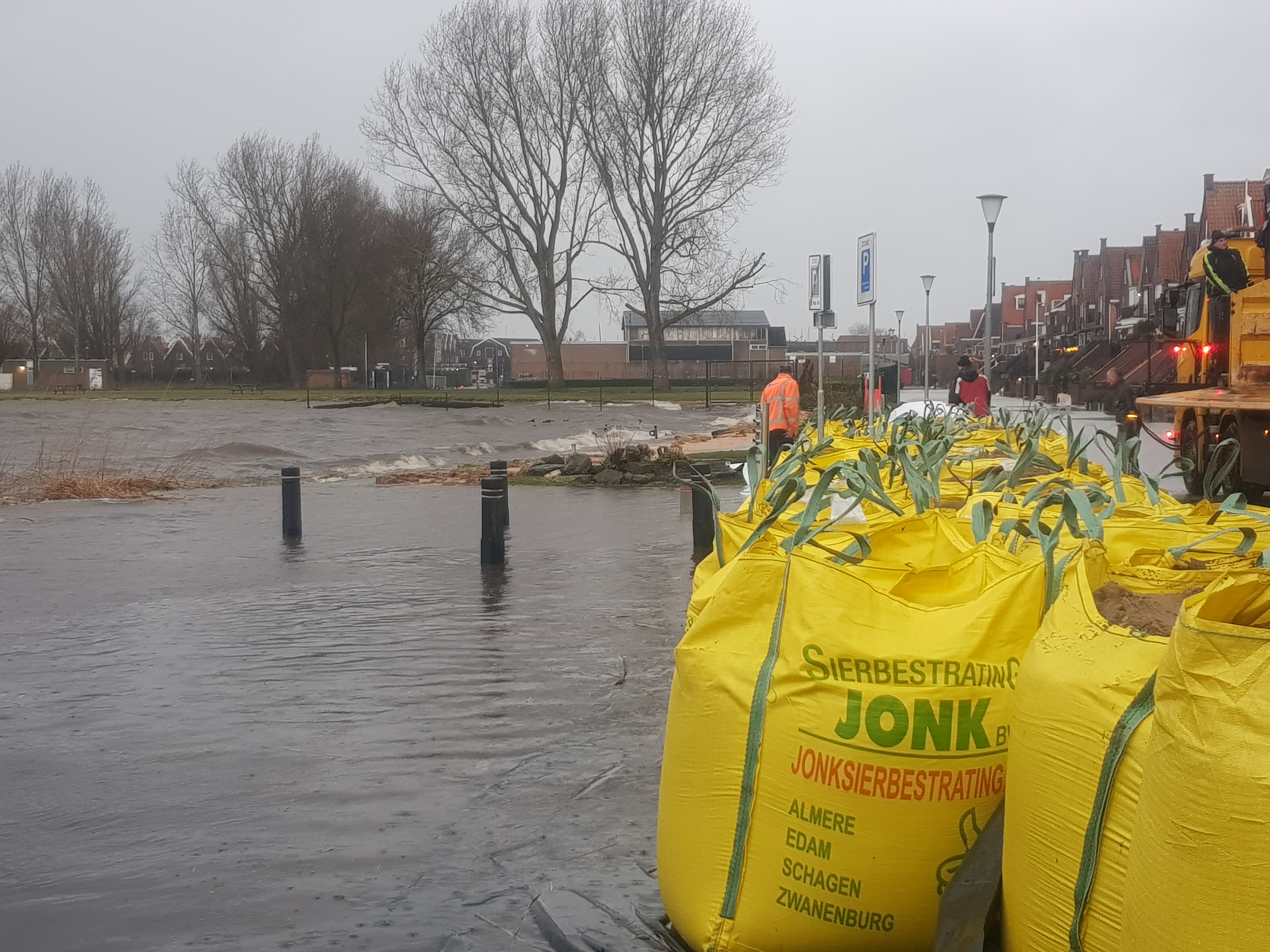 Wateroverlast kwam de eerste helft van 2024 zeer vaak voor. Foto: Annemarie Kroon te Volendam