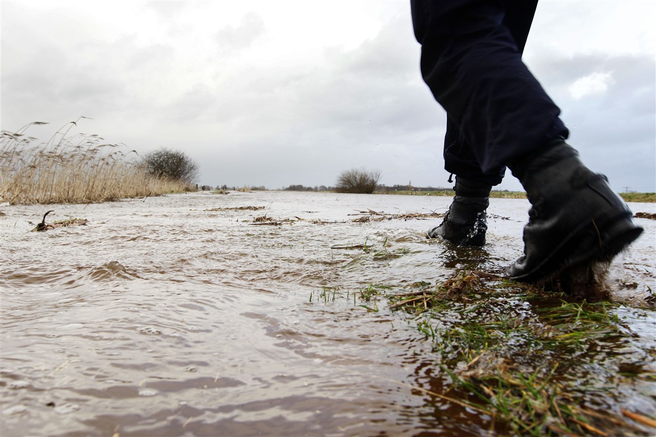 Ondergelopen polders. Foto: ANP / VINCENT JANNINK